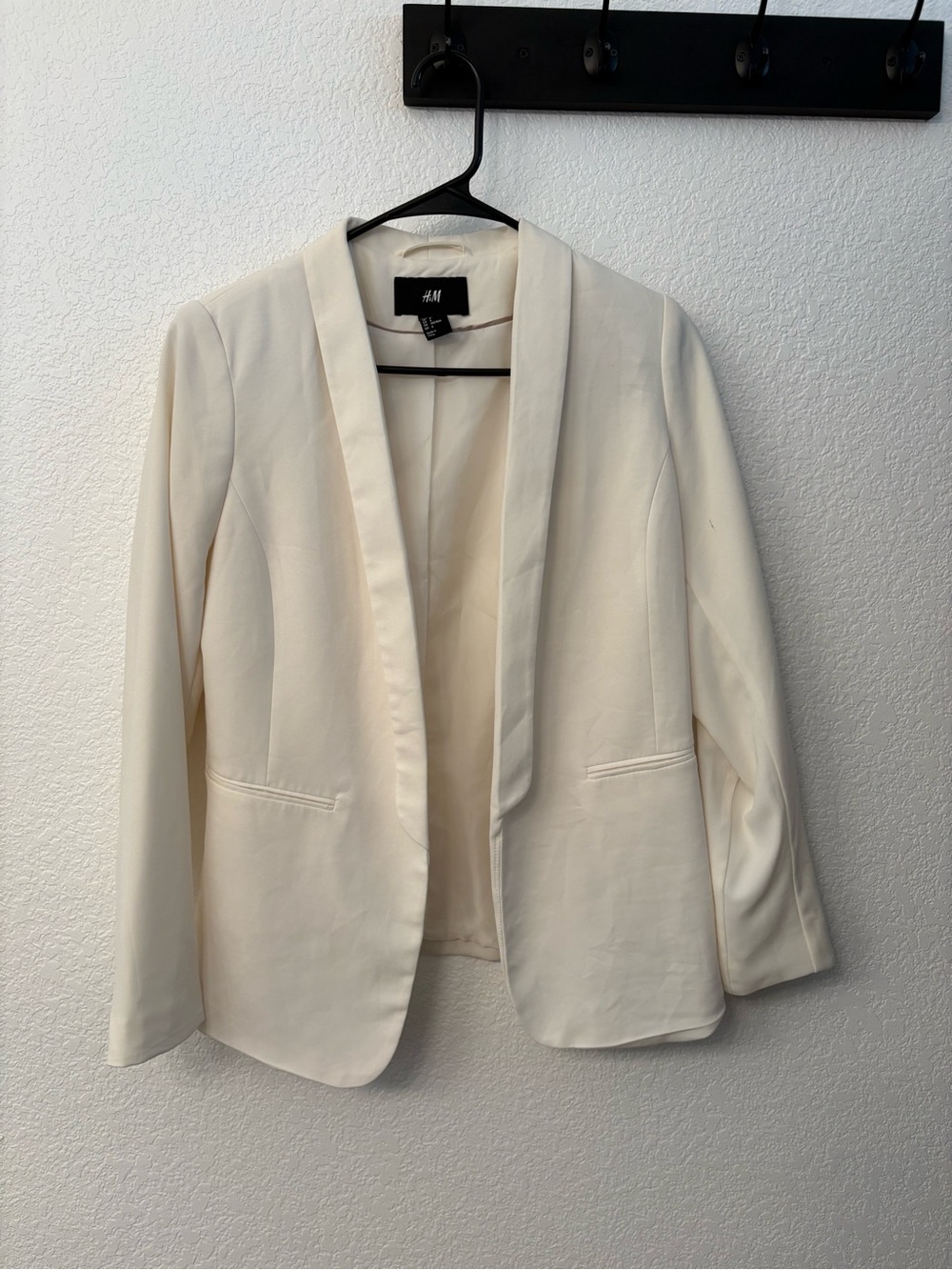 H&M Women's White Collar Blazer